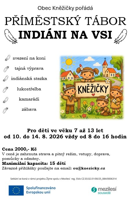 příměstský tábor - indiální na&nbsp;vsi